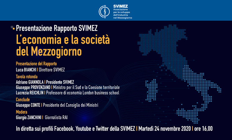 Rapporto SVIMEZ 2020: L’economia e la società del Mezzogiorno