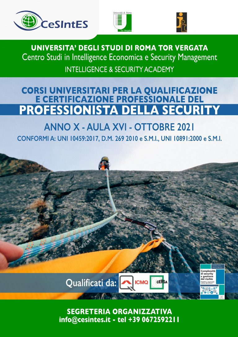 Nuova aula corsi Security Management – Cesintes_Università degli Studi Tor Vergata