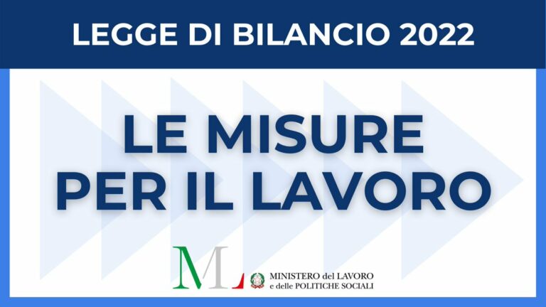 Approvata la Legge di Bilancio 2022: lavoro e politiche sociali in primo piano