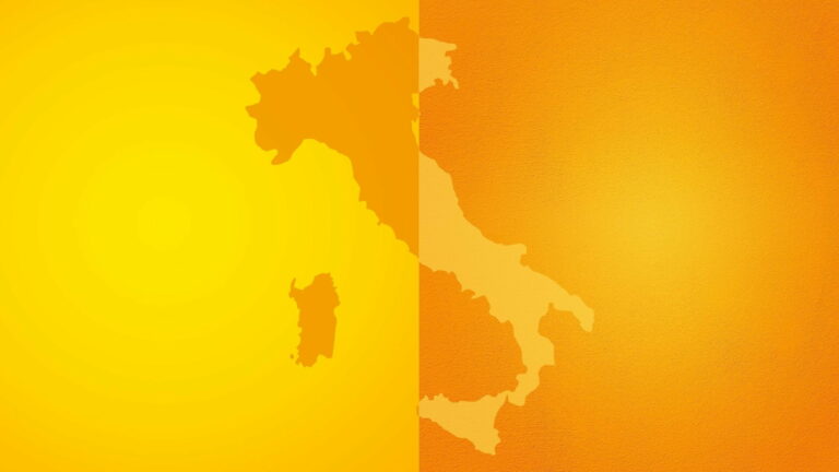 Puglia e Sardegna in zona gialla e Abruzzo, Friuli Venezia Giulia, Piemonte e Sicilia in zona arancione