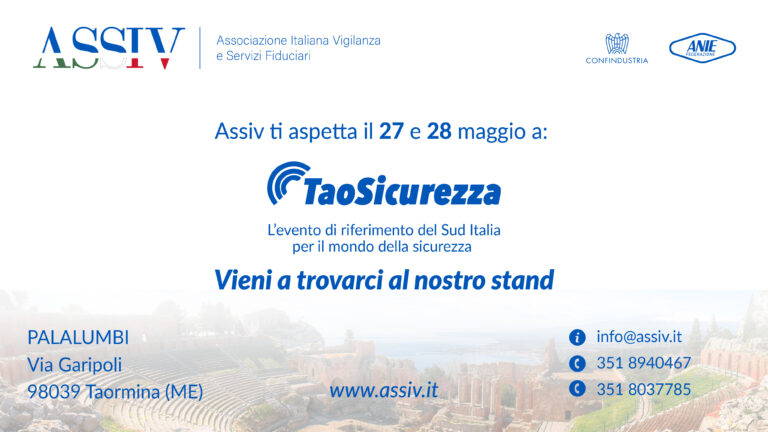 Assiv, Urbano: Taormina, capitale della Sicurezza con TaoSicurezza