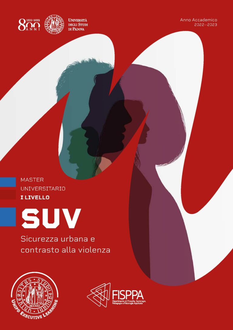 Università degli Studi di Padova Dipartimento FISPPA – Presentazione Master Sicurezza Urbana e contrasto alla violenza – 14 Settembre 2022