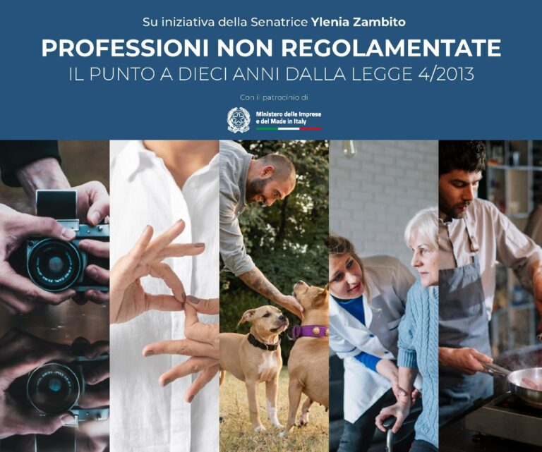 Professioni non regolamentate: il punto a dieci anni dalla Legge 4/2013. Senato della Repubblica 24 ottobre 2023