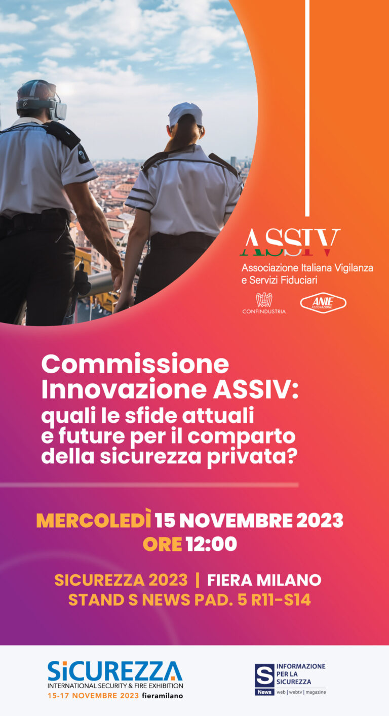 La Commissione innovazione ASSIV a Sicurezza 2023 (Fiera Milano, Rho)