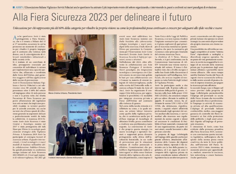 ASSIV: Alla Fiera Sicurezza 2023 per delineare il futuro