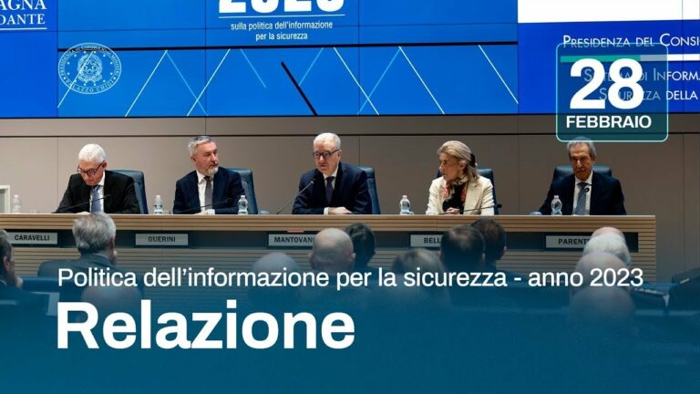 Relazione sulla politica dell’informazione per la sicurezza – anno 2023