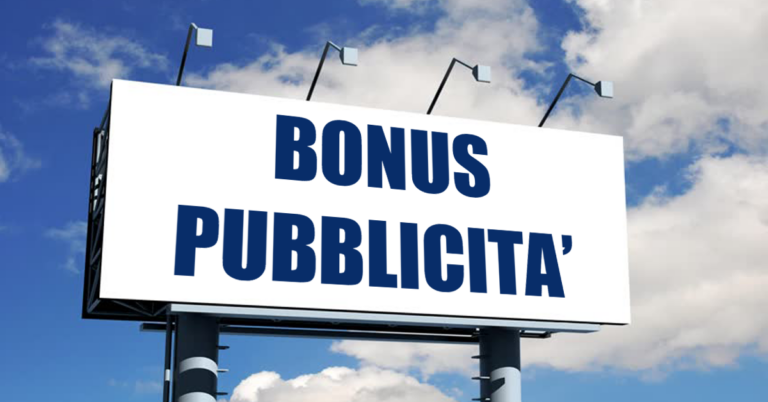Bonus pubblicità 2025