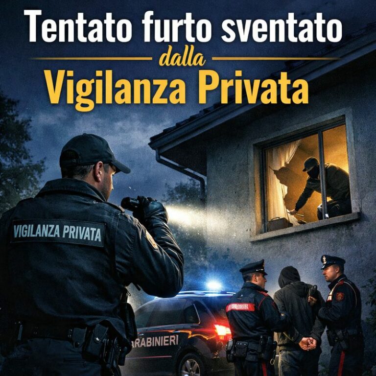 Tentato furto sventato: quando la vigilanza privata fa la differenza