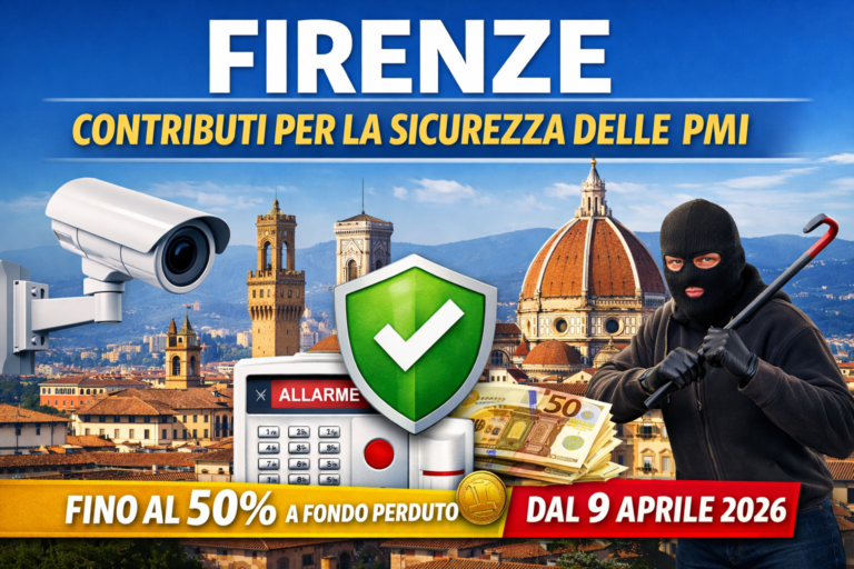 Firenze: contributi a fondo perduto per la sicurezza delle PMI