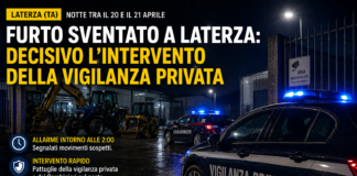 🚨 Furto sventato a Laterza: il valore della vigilanza privata