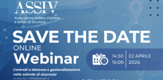 Webinar ASSIV: controlli a distanza e geolocalizzazione nelle aziende di sicurezza (22 aprile 2026 – ore 14.30)