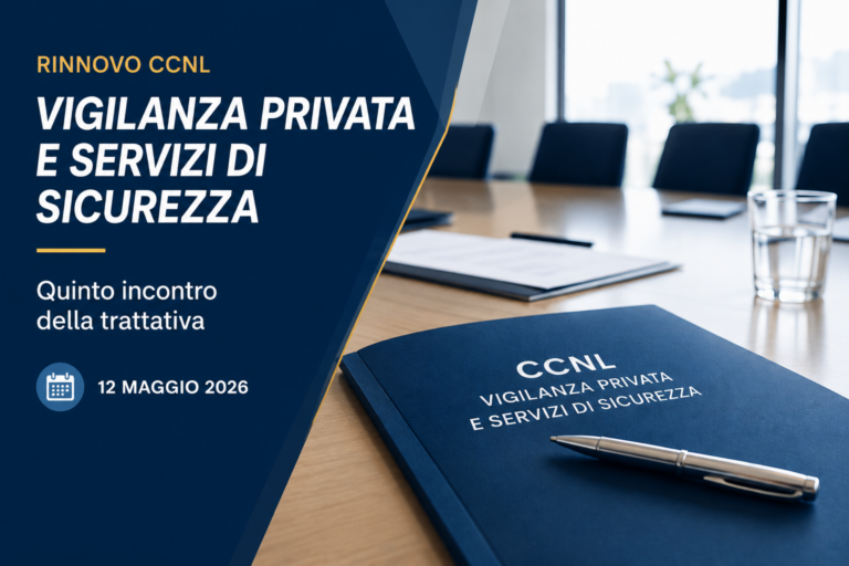 CCNL Vigilanza Privata e Servizi di Sicurezza: svolto il quinto incontro della trattativa