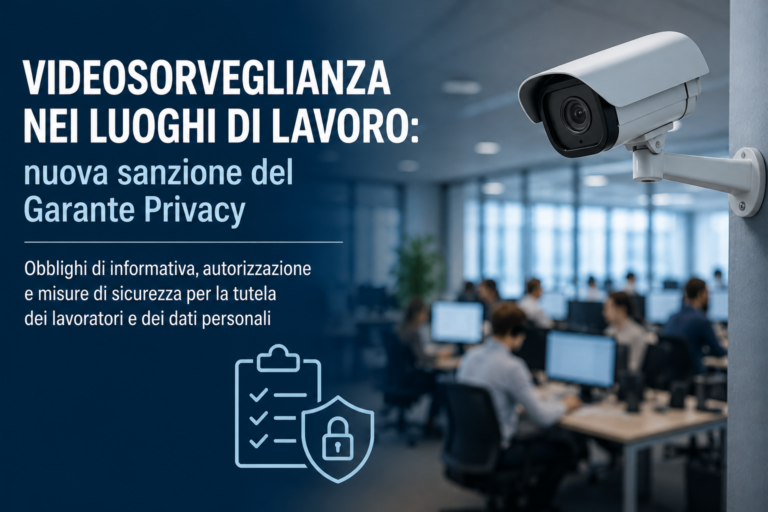 Videosorveglianza nei luoghi di lavoro: nuova sanzione del Garante Privacy