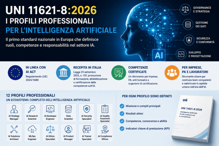 Intelligenza artificiale, pubblicata la norma UNI che individua 12 professioni chiave per l’ IA