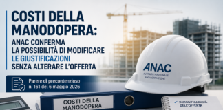Anac: Manodopera, ritocchi legittimi purché non si alteri l’offerta iniziale
