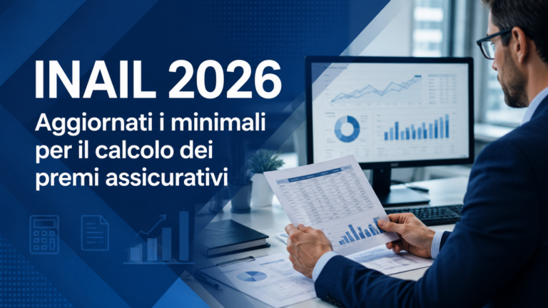 INAIL: aggiornati i minimali di retribuzione imponibile per il 2026