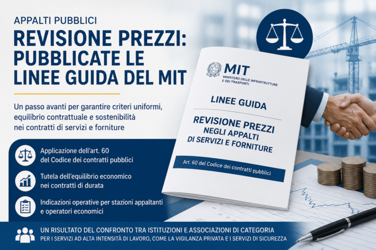 Revisione prezzi negli appalti di servizi e forniture: il MIT pubblica le Linee Guida attese dal settore