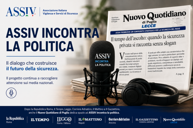 Il Nuovo Quotidiano di Puglia approfondisce ASSIV incontra la politica: il podcast che dà spazio al confronto