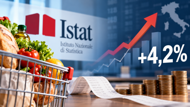 ISTAT, inflazione a settembre 2026: prezzi in aumento del 4,2%